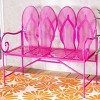 Evergreen Metal Flip Flop Garden Bench - 3 of 4
