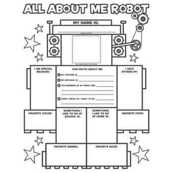Scholastic Teacher Resources Graphic Organizer Poster, All-About-Me Robot, Grades K-2