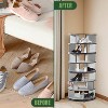 Kings Brand Furniture Cassidy 360° revolving shoe rack—perfect for closets, entryways, bedrooms, or hallways for stylish, space-saving storage - 4 of 4