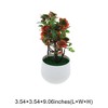 Unique Bargains Tree Artificial 12-Piece Tree Rose Arrangement Plastic 3.54"x3.54"x9.06" 1 Pcs - 3 of 4