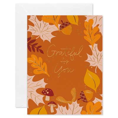 10ct Fall Thank You Card Pack Grateful for You
