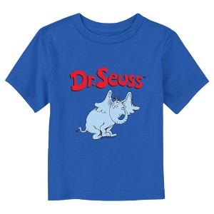 Dr. Seuss Horton Logo  T-Shirt - Royal Blue - 4T - 1 of 3