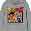 Dragon Ball Z Group Art Long Sleeve Gray Heather Adult Hooded Sweatshirt - 2 of 3