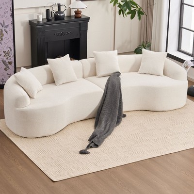 NicBex Couches for Living Room Modern Sectional Sofa Couch Chenille Fabric Upholstered Couch Sleeper Sofa Couch for Apartment