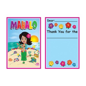 Beistle Hula Baby Thank You Notes, 4" x 5.5", (24/Pkg) Multicolored - 1 of 1
