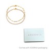Adornia 14k Gold Plated Tennis and Paperclip Chain Bracelet Set - 4 of 4