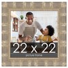PosterPalooza | 22x22 Wide Bamboo Picture Frame, UV Acrylic, 4 Finishes - Brown, Black, Silver, and Natural - 2 of 4