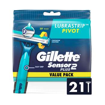 Gillette Sensor2 Plus Pivoting Head Disposable Razors - 21ct
