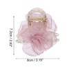 Unique Bargains Women's Fashion Mesh Flower Hairpin 3.15"x2.83"x2.95" 1 Pc - 4 of 4