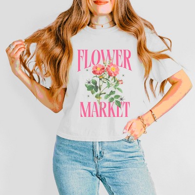 Simply Sage Market Flower Market Sparkles Boxy Crop Top