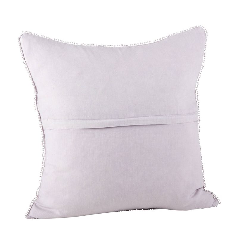 20"x20" Oversize Pom-Pom Design Square Throw Pillow - Saro Lifestyle, 3 of 6
