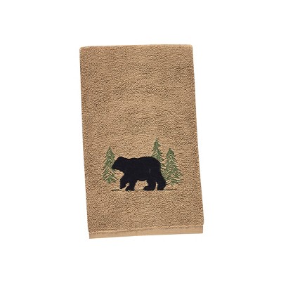 Park Designs Bear Hand Towel - Gray