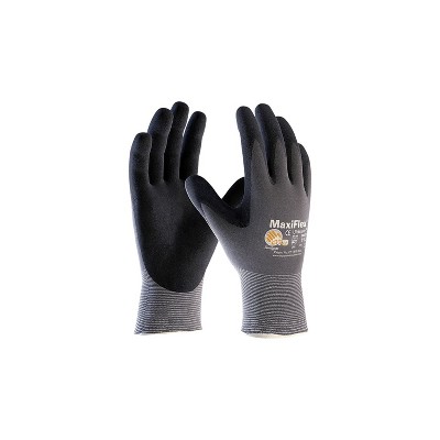 Buy CAT CAT017419XL Work Gloves, XL, Extended Knit Wrist Cuff,  Nitrile/Nylon, Gray XL, Gray