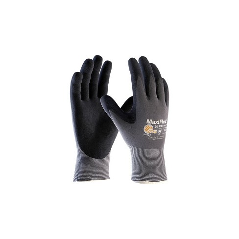 Large Nitrile Coated Work Gloves (10 Pack)