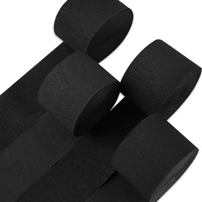 PartyWoo Crepe Paper Streamers 4 Rolls , (1.8 Inch x 82 Ft/Roll)