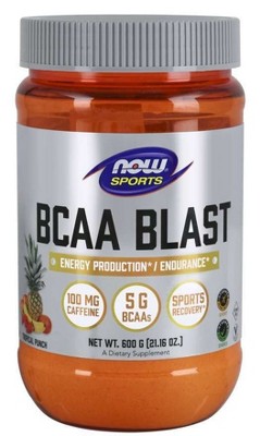 BCAA Blast Tropical Flavor by Now Foods  -  600 g Powder