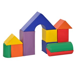 SEVOBAL Baby Activity Gyms 11 Piece Foam Climbing Blocks Set for Toddlers Crawl Play, Multicolored, 19.8"*19.8"*9.8" - 1 of 4