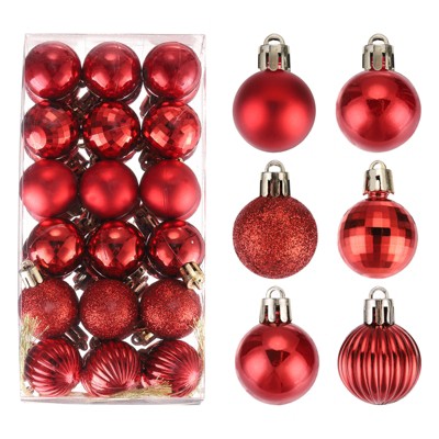 Unique Bargains Shatterproof Home Party Decorative Christmas Tree Hanging Ball Ornaments 36 Pcs