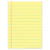 Ashley Productions® Smart Poly® PosterMat Pals™ Space Savers, 13" x 9-1/2", Yellow Notebook Paper, Pack of 10 - 2 of 2