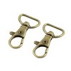 Unique Bargains Lobster Clasp Swivel Trigger Clips Keyring 10 Pcs Bronze Tone - 3 of 4