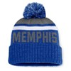 NCAA Memphis Tigers Humid Knit Cuffed Pom Beanie: Midweight Acrylic, Tagless Design - 2 of 3