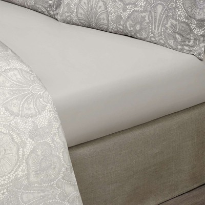 Togas Adel Grey Flat Sheet Queen