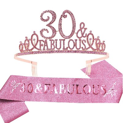 Ebe Emmasbyemma 30th Birthday Sash And Tiara For Women : Target