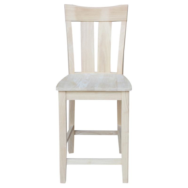 24&#34; Ava Counter Height Barstool Unfinished - International Concepts, 1 of 13