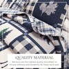 Bedspread Full/Queen Size Quilt with 2 Shams. Cabin 3 - Piece Reversible All Season Quilt Set. Rustic Quilt Coverlet Bed Set. Navy/Grey - 2 of 4