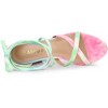 Allegra K Women's Opened Toe Tie Dye Platform Chunky Heel Lace Up Sandals - 4 of 4