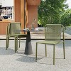 Christopher Knight Home Balfour Outdoor Modern Stackable Rattan and Iron Dining Chair (Set of 4) - 2 of 4
