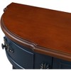 Kumasinova 52" Half Moon Console Table with Drawers,Vintage Entryway Table with Storage Open Shelf,Solid Wood Entry Table for Living Room&Hallway - 3 of 4