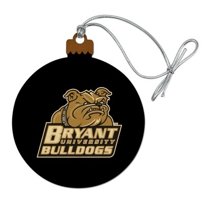 Bryant University Secondary Logo Wood Christmas Tree Holiday Ornament