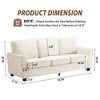 83 Inch Modern 3 Seater Sofa,Cozy & Comfy Mid-Century Modern Couch for Living Room, Home Office & Apartment - 4 of 4