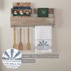 Sawyer Mill Blue Windmill Blade Muslin Bleached White Tea Towel 19x28 VHC Brand - 3 of 4