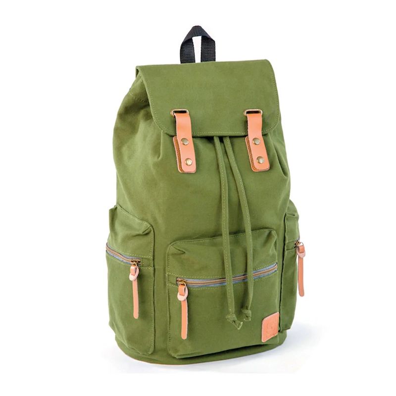 SYDNEY PAIGE X BAZIC Products® GUIDI Rucksack Backpack, 18", Green, 1 of 4