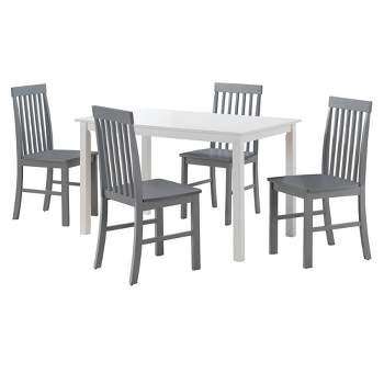 5pc Modern Two-Toned Kitchen Dining Set - Saracina Home
