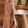 Turandoss 6PCS Gold Initial Bracelet for Women Girls - Stacked Beaded Bracelets for Kids, Layered Letter Pearl Bracelet Set for Girls, Christmas Gifts - 4 of 4