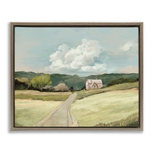 Stupell Industries Road Leading Home Countryside Floating Frame Canvas Art - 1 of 4