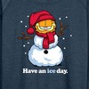 Women's - Garfield - Have An Ice Day Lightweight French Terry Wide Neck Long Sleeve Graphic Shirt - 2 of 4