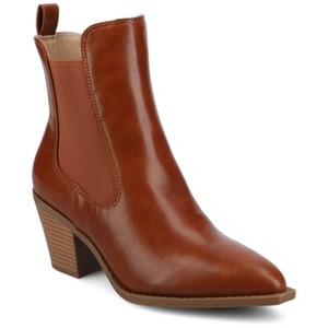 Journee Womens Rosemary Western Chelsea Booties - 1 of 4