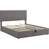 Streamdale Queen size Upholstered Platform bed with a Hydraulic Storage System - Gray - 4 of 4