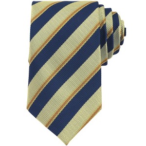 INSPIRE CHIC Men's Stripe Self-Tied Skinny Silk Slim Necktie for Graduation Wedding Party Uniforms 1Pc - 1 of 4