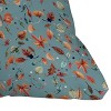 16"x16" Ninola Design Little Autumn Leaves Square Throw Pillow Blue - Deny Designs: Decorative Indoor Cushion, Woven Polyester Zippered Cover - 2 of 4