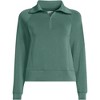 Lands' End Women's Long Sleeve Heavy Weight Softest Touch Quarter Zip Top - 3 of 3