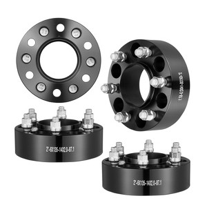 VEVOR Wheel Spacers, 2" 6"x5.3" Wheel Adapters, 6 Lug Forged Spacer, 87.1 mm Bore Hubcentric M14 x2 Studs Spacers, Fit for Ford  Expedition,F150 Black - 1 of 4