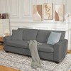83 Inch Sofa, Modern Corduroy 3 Seater Deep Seat Couch with Wide Armrest, Removable Washable Cushion Cover, Cozy Sofa - 2 of 4