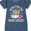 - Dr. Seuss - The Grinch Here For The Roast Beast Graphic Short Sleeve Fleece Dress - 2 of 4