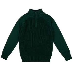 Cozeeme Half Zip Long Sleeve Sweater Little Kid to Big Kid  - 1 of 4