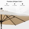 PURPLE LEAF Patio Umbrella Outdoor Table Umbrella Aluminum Frame Market Umbrella Sun Umbrella with 8 Sturdy Ribs - 4 of 4